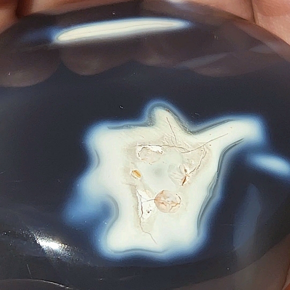 🦋🦋🦋 3/$25---Beautiful Orca Agate Palm Stone #2 - Picture 12 of 14